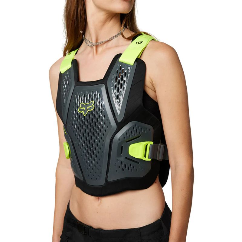 PECHERA FOX RACEFRAME ROOST GRIS VERDE NEON