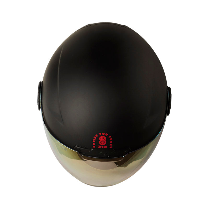 CASCO SHAFT SH-212 SOLID MATE NEGRO ROJO IRIDIUM