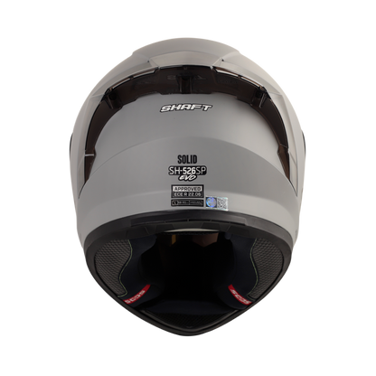 CASCO SHAFT SH-526SP SOLID MATE GRIS NEGRO VISOR IRIDIUM