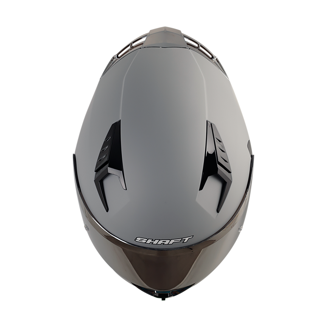 CASCO SHAFT SH-526SP SOLID MATE GRIS NEGRO VISOR IRIDIUM