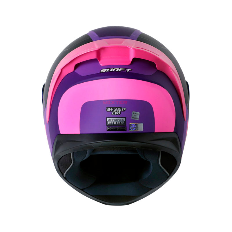 CASCO SHAFT SH-582SP EVO MIXTER MORADO FUCSIA VISOR IRIDIUM