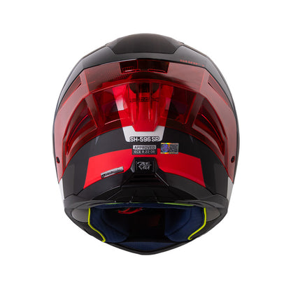 CASCO SHAFT SH-596SP FICK MATE NEGRO ROJO VISOR IRIDIUM