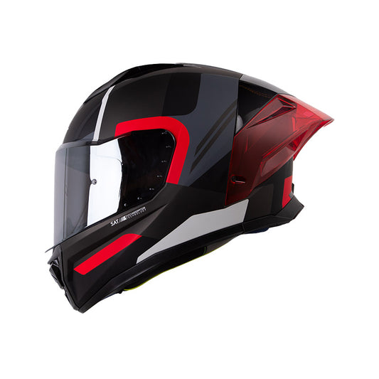 CASCO SHAFT SH-596SP FICK MATE NEGRO ROJO VISOR IRIDIUM