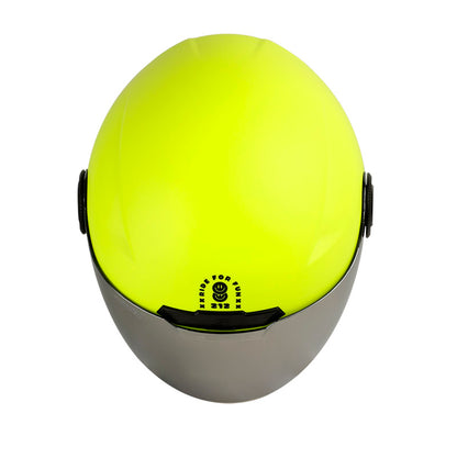 CASCO SHAFT SH-212 SOLID AMARILLO NEON NEGRO VISOR IRIDIUM