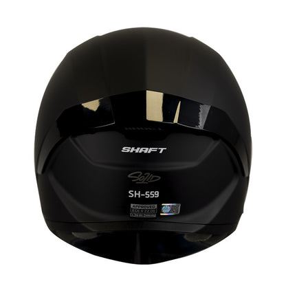 CASCO SHAFT SH-559 SOLID MATE NEGRO NEGRO VISOR IRIDIUM