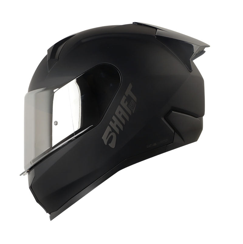 CASCO SHAFT SH-560 EVO SOLID MATE NEGRO NEGRO7 VISOR PLATA