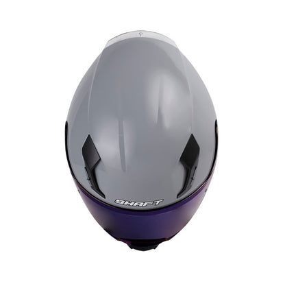 CASCO SHAFT SH-562 SOLID GRIS VISOR IRIDIUM AZUL