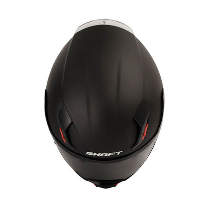 CASCO SHAFT SH-562 SOLID MATE NEGRO ROJO VISOR HUMO