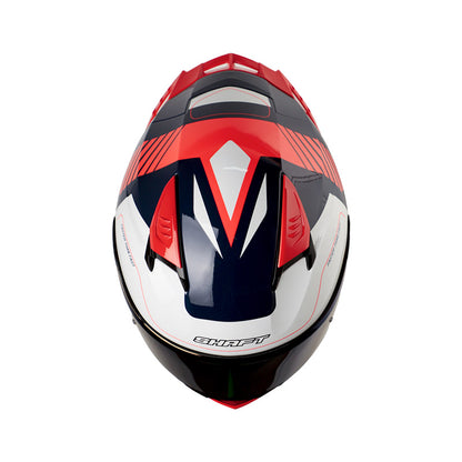 CASCO SHAFT SH-590SR RAPID AZUL OSCURO NARANJA NEON