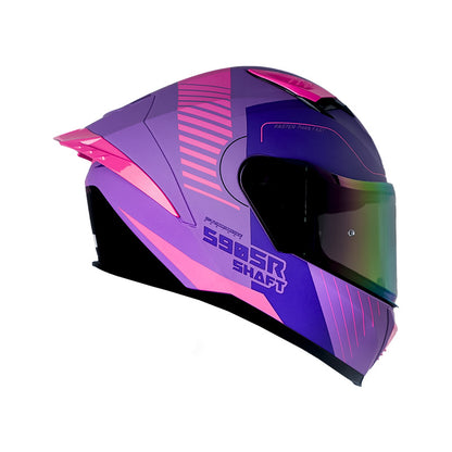 CASCO SHAFT SH-590SR RAPID MATE MORADO FUCSIA VISOR IRIDIUM