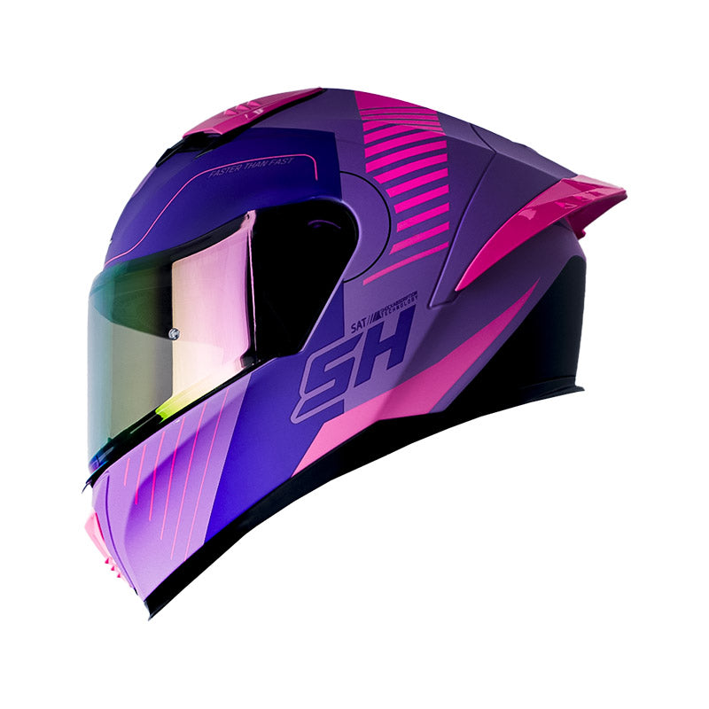 CASCO SHAFT SH-590SR RAPID MATE MORADO FUCSIA VISOR IRIDIUM