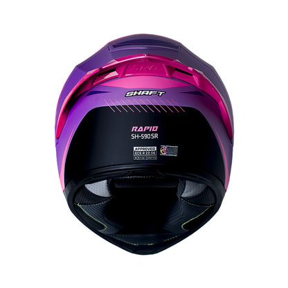 CASCO SHAFT SH-590SR RAPID MATE MORADO FUCSIA VISOR IRIDIUM