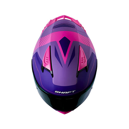 CASCO SHAFT SH-590SR RAPID MATE MORADO FUCSIA VISOR IRIDIUM