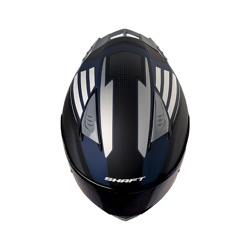 CASCO SHAFT SH-590SR XTREMER MATE AZUL OSCURO PLATA