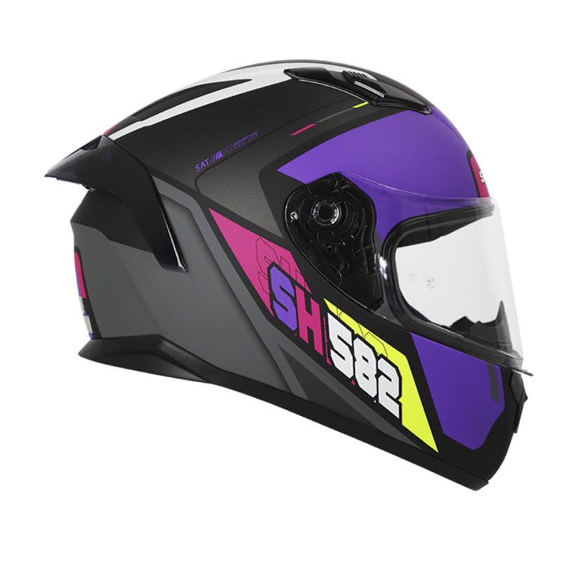 CASCO SHAFT SH-582SP ALFA MATE NEGRO MORADO NEON