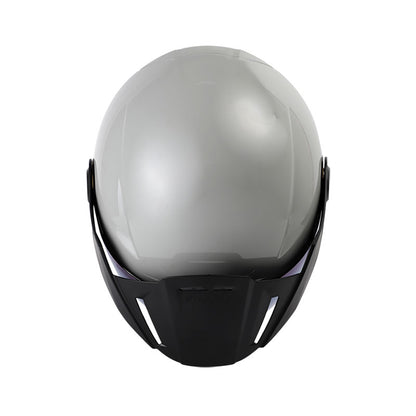 CASCO SHAFT SH-212 SOLID GRIS CLARO NEGRO VISOR IRDIUM