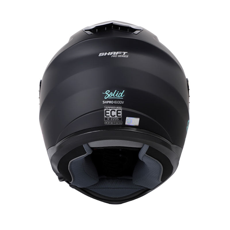 CASCO SHAFT SH-610DV PRO SOLID MATE NEGRO TURQUESA IRIDIUM