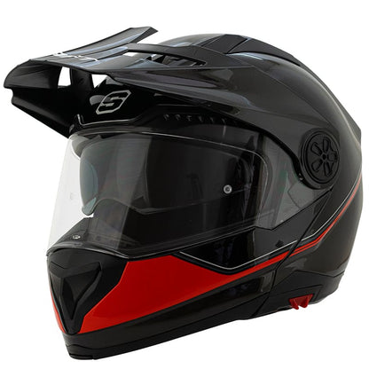 CASCO SHAFT SH-3700DV HALFTIME NEGRO ROJO