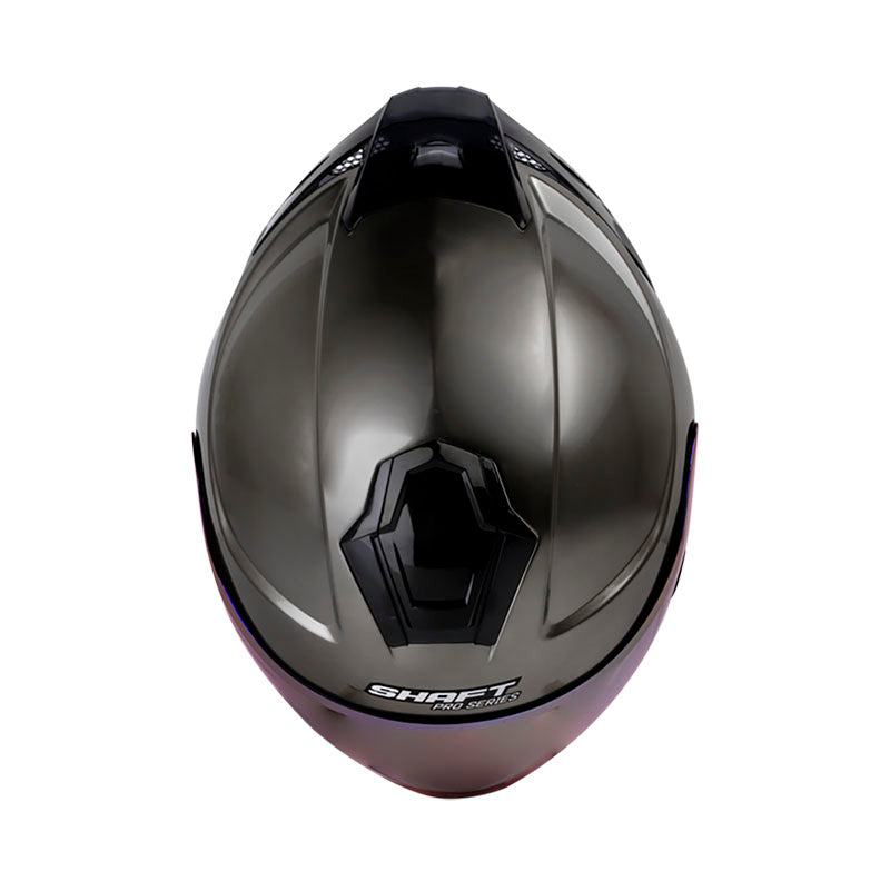 CASCO SHAFT SH-240DV PRO SOLID GRIS METALIZADO VISOR IRIDIUM