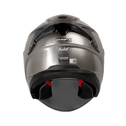 CASCO SHAFT SH-240DV PRO SOLID MATE SILVER VISOR PLATA
