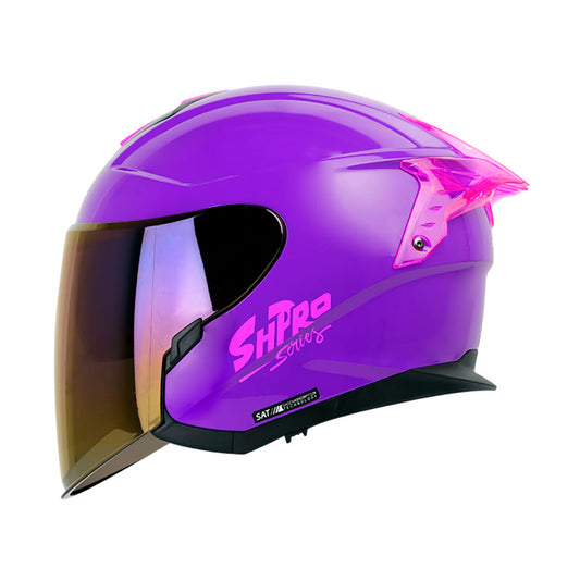 CASCO SHAFT SH-240DV PRO SOLID MORADO FUCSIA VISOR IRIDIUM