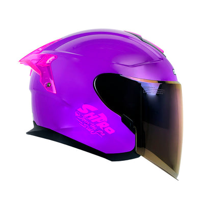 CASCO SHAFT SH-240DV PRO SOLID MORADO FUCSIA VISOR IRIDIUM