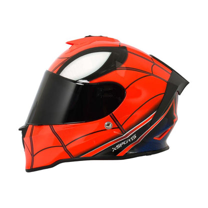 CASCO X-SPORTS V151 SPIDERMAN ROJO VISOR HUMO