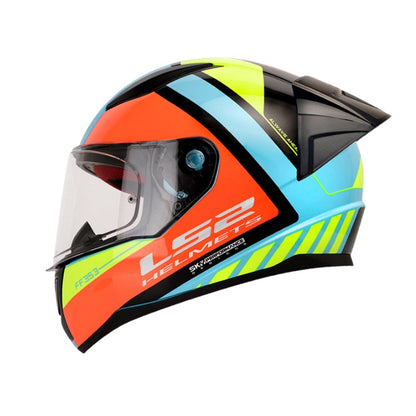 CASCO LS2 FF353 BLINK AZUL AMARILLO NEON