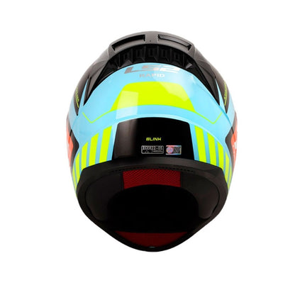 CASCO LS2 FF353 BLINK AZUL AMARILLO NEON