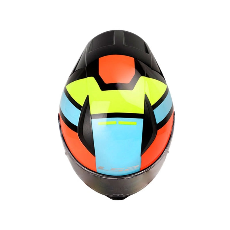 CASCO LS2 FF353 BLINK AZUL AMARILLO NEON