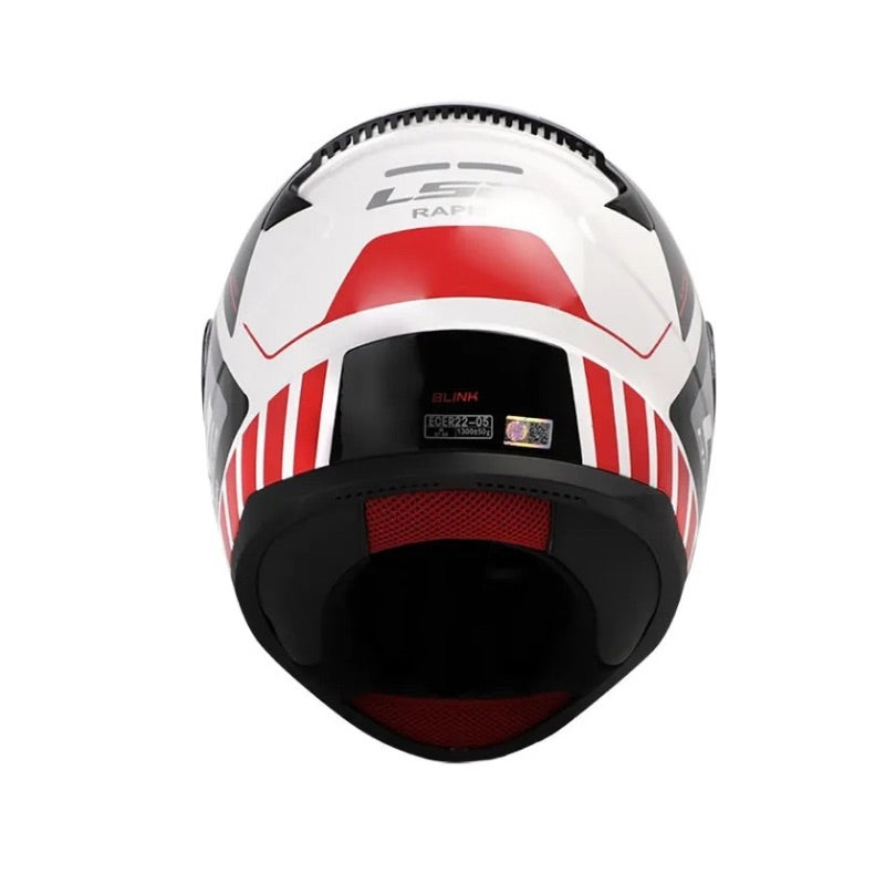 CASCO LS2 FF353 BLINK BLANCO ROJO