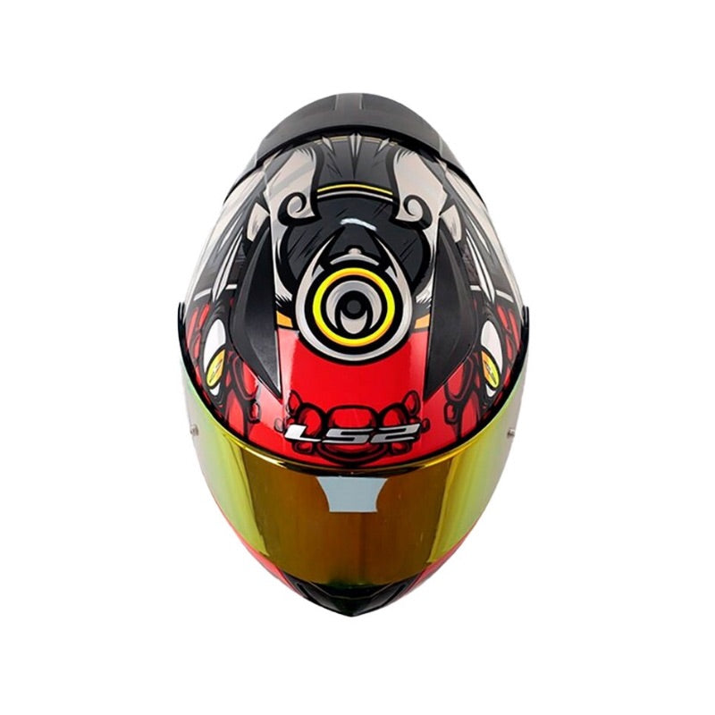 CASCO LS2 FF353 DRILLO X GRIS ROJO VISOR IRIDIUM ROJO