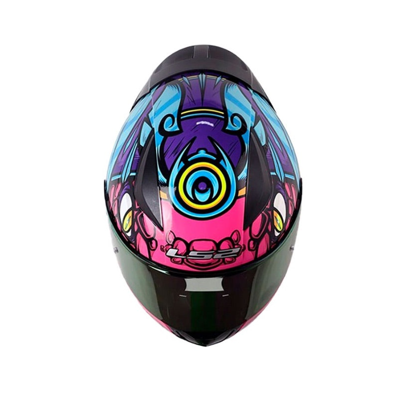 CASCO LS2 FF353 DRILLO X MORADO FUCSIA VISOR IRIDIUM FUCSIA