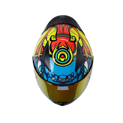 CASCO LS2 FF353 DRILLO X NARANJA NEON AZUL VISOR IRIDIUM