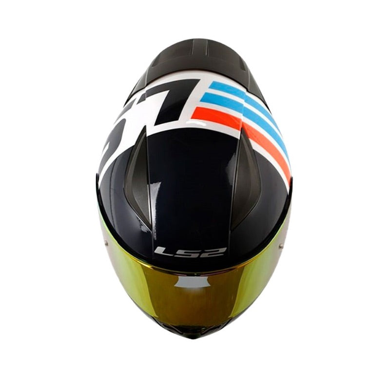 CASCO LS2 FF353 SHELLEY BLANCO NARANJA NEON VISOR IRIDIUM