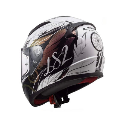 CASCO LS2 FF353SP BOHO BLANCO NEGRO FUCSIA