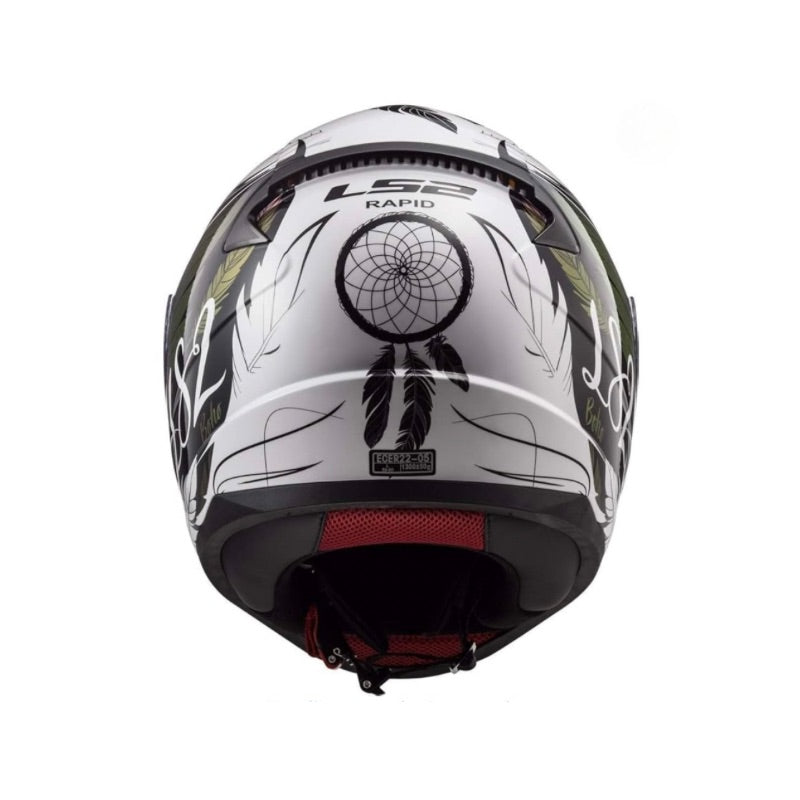 CASCO LS2 FF353SP BOHO BLANCO NEGRO FUCSIA
