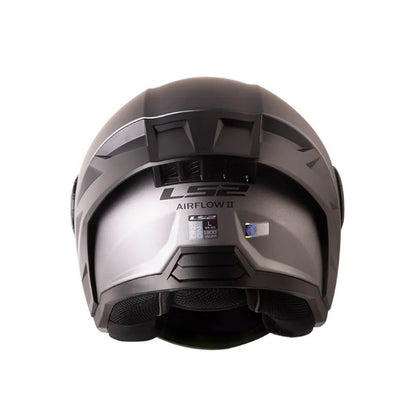 CASCO LS2 OF616 SOLID MATE GRIS METALIZADO VISOR IRIDIUM