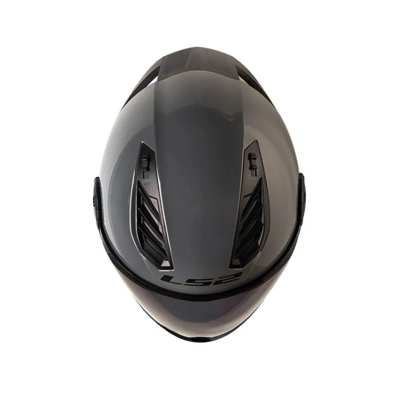 CASCO LS2 OF616 SOLID NARDO GRIS VISOR HUMO