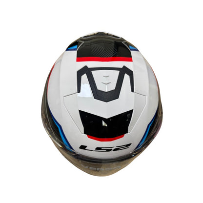 CASCO LS2 OF618 AIR BLANCO AZUL ROJO