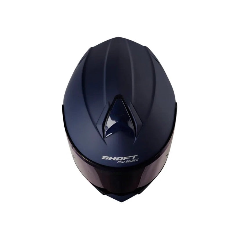 CASCO SHAFT SH-4000DV PRO ACRU MATE AZUL OSCURO NEGRO