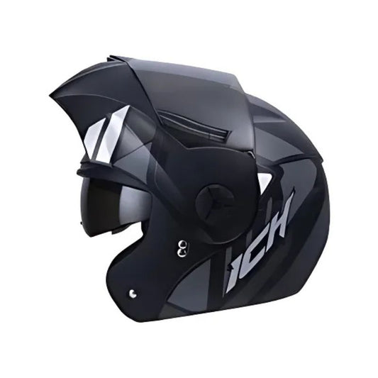 CASCO ICH ICH-3110DV GINEX MATE NEGRO GRIS VISOR RAMDOM