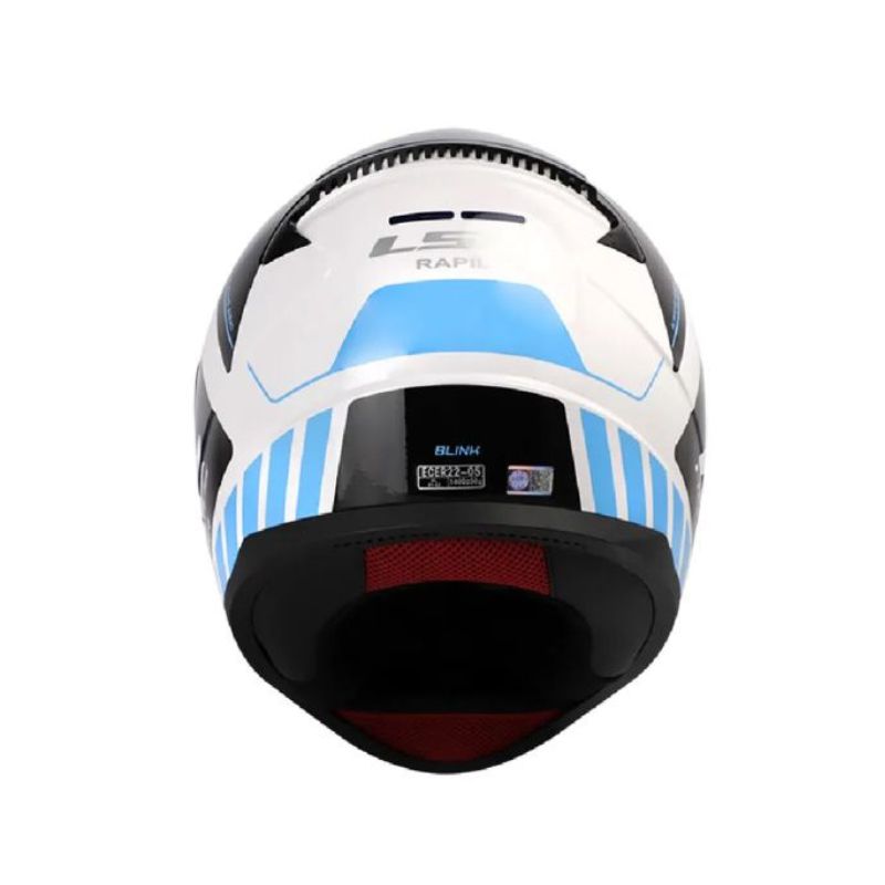 CASCO LS2 FF353 BLINK BLANCO AZUL