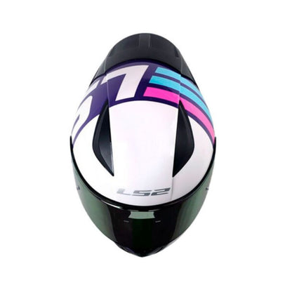 CASCO LS2 FF353 SHELLEY MORADO FUSCIA VISOR IRIDIUM MORADO