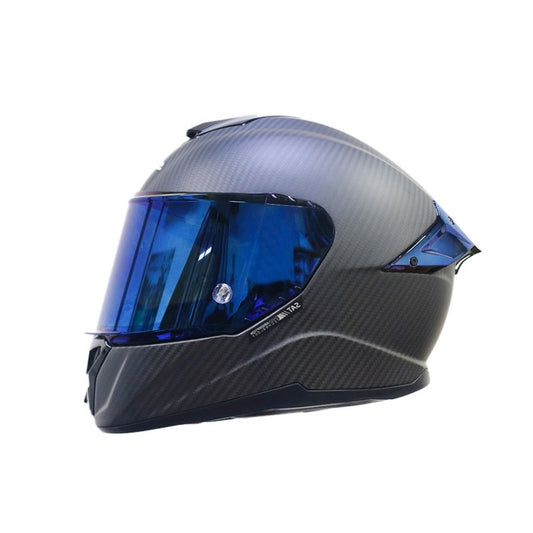 CASCO SHAFT SH-620CEVO SOLID 3K CARBON NEGRO VISOR IRIDIUM