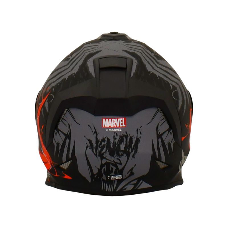 CASCO X-SPORTS V151 VENOM MATE NEGRO GRIS VISOR HUMO