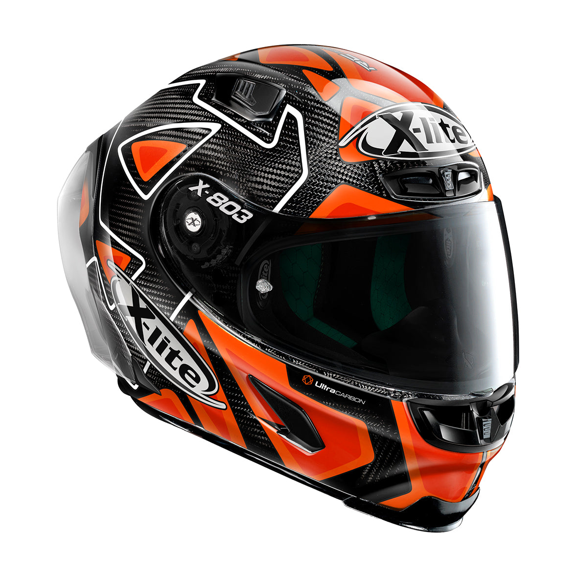 CASCO X-LITE X-803RS ULTRA CARBON PETRUCCI (047) NARANJA