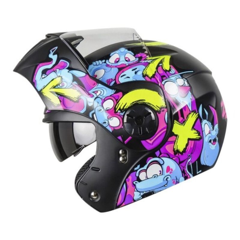 CASCO ICH ICH-3110S ZOO MATE NEGRO FUCSIA