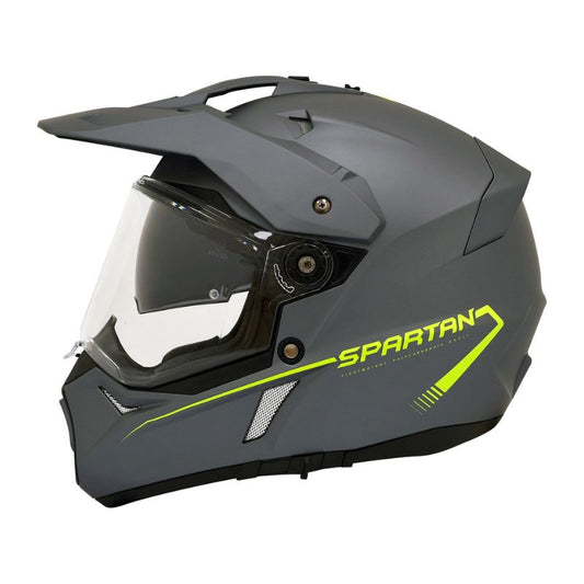 CASCO SPARTAN WOLF MATE AMARILLO NEON
