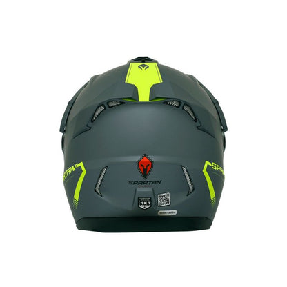 CASCO SPARTAN WOLF MATE AMARILLO NEON